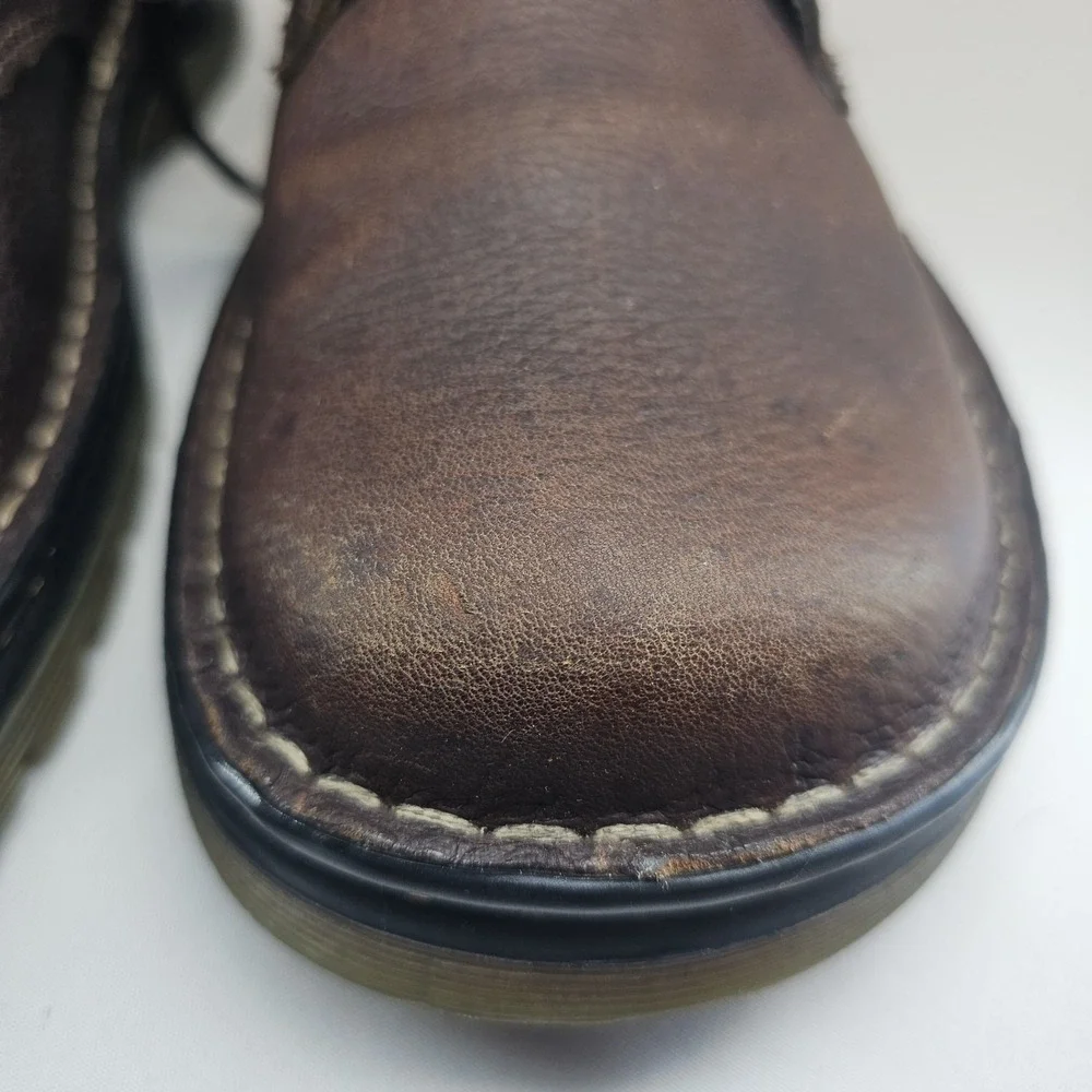 Dr. Martens Ordell Oxford Brown Pebble Leather Mens Size 10 AW004 Shoes Lace Up